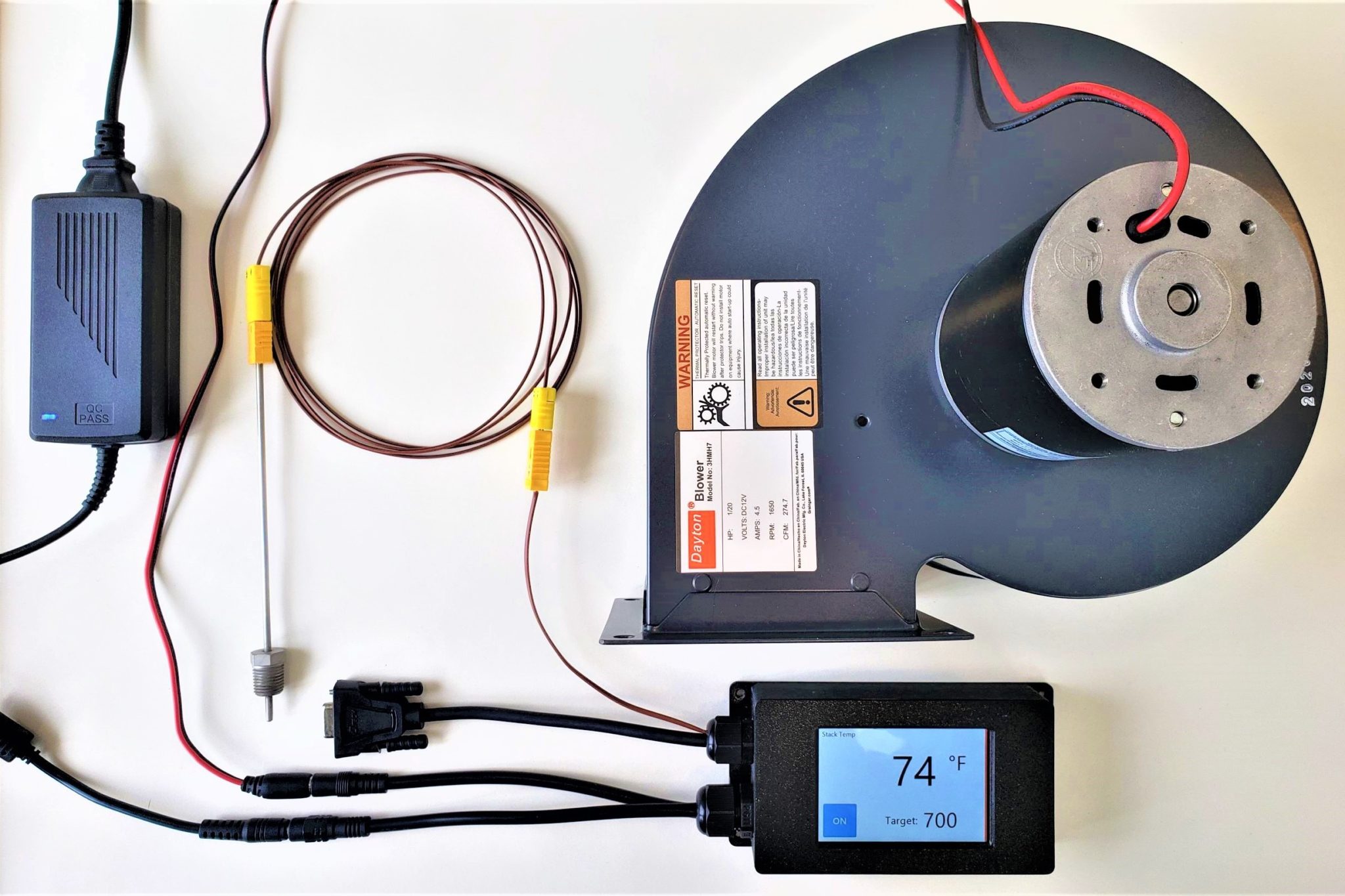 Stack Temperature Controller for your Maple Syrup Evaporator